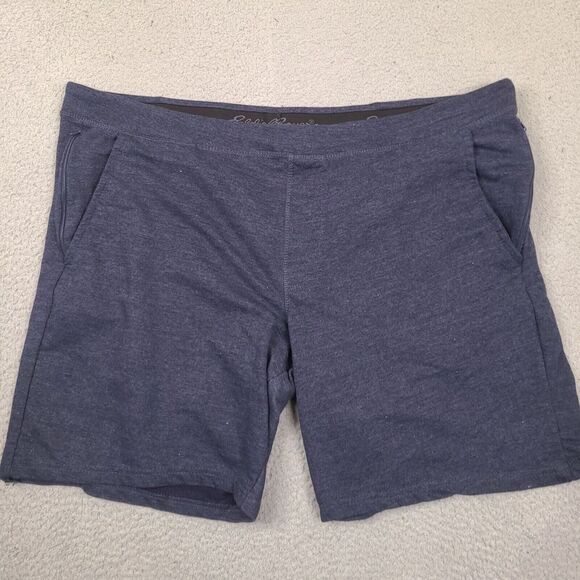 Eddie Bauer Sweat Shorts XXL‎ 44 Waist Blue Lounge Drawstring Elastic Stretch - Picture 1 of 16